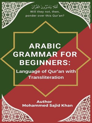 cover image of Arabic Grammar For Beginners